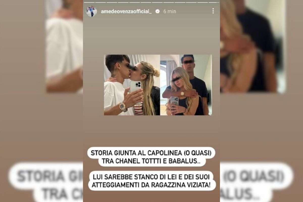 Cristian Babalus Chanel Totti in crisi