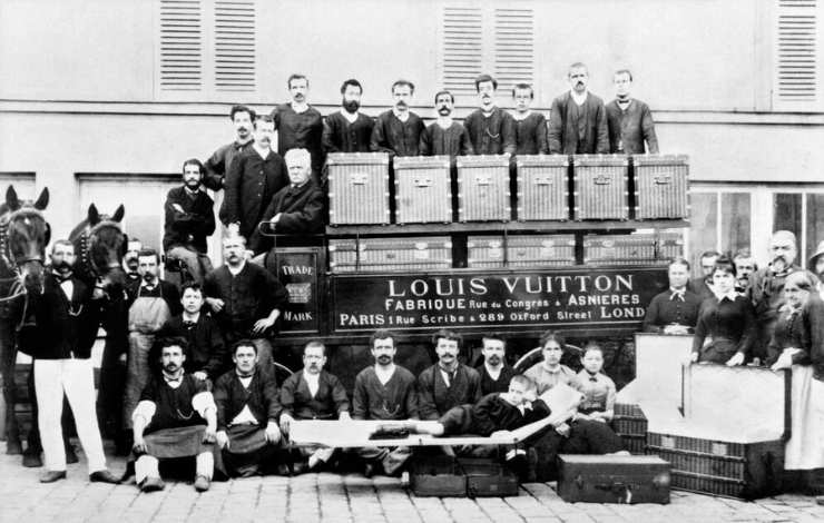 foto d'archivio della fabbrica Louis Vuitton