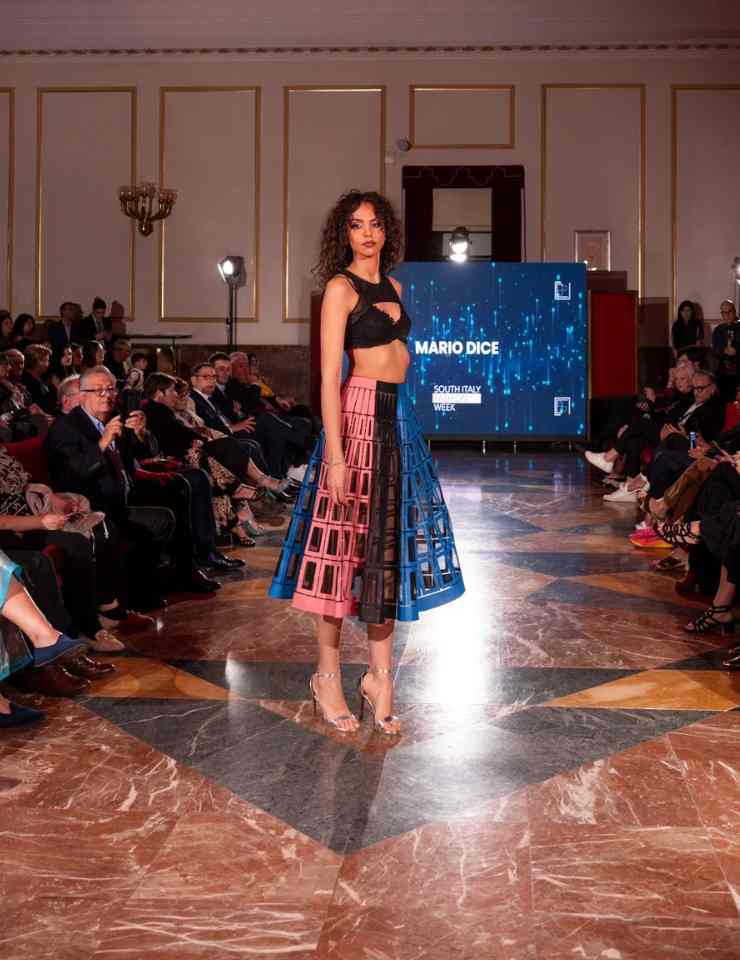 modella mario dice sfilata South Italy Fashion Week 2024