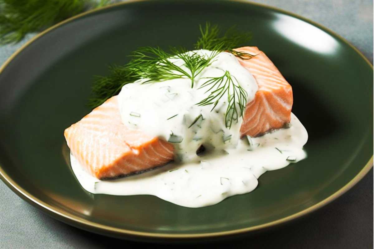 salmone con crema