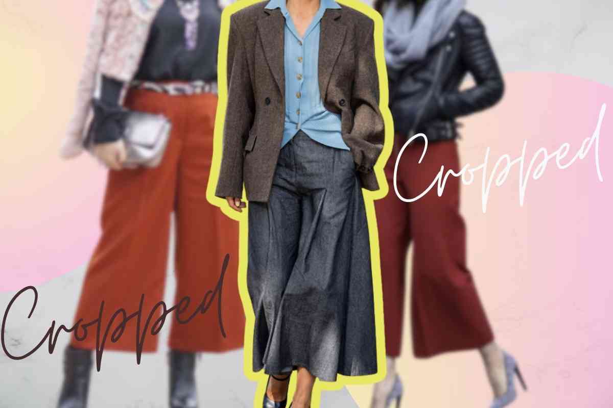 pantaloni cropped