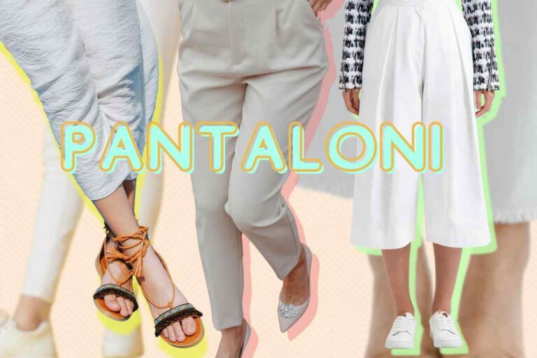 pantaloni bianchi