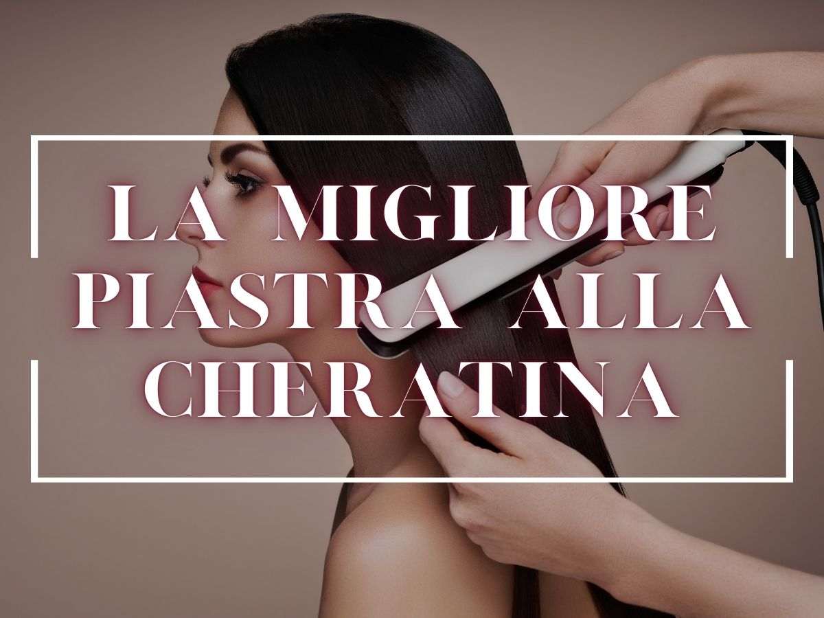 donna con capelli piastrati