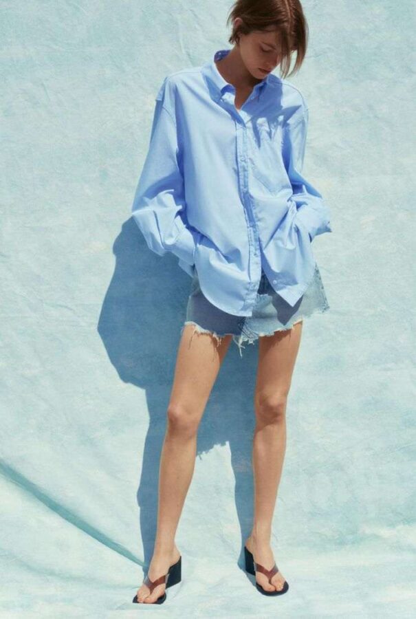 camicia azzurra