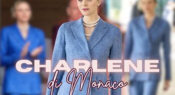 Tutti pazzi per il tailleur di Charlene di Monaco: la sua tinta pastello era perfetta col suo biondo, è questo il segreto di stile
