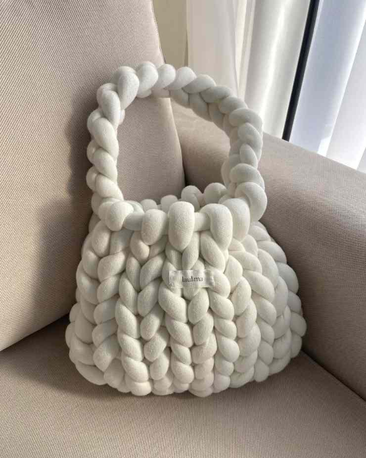 borsa chunky bianca