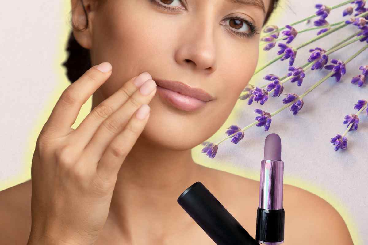 labbra effetto lavanda