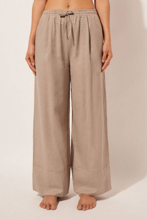 pantaloni lino