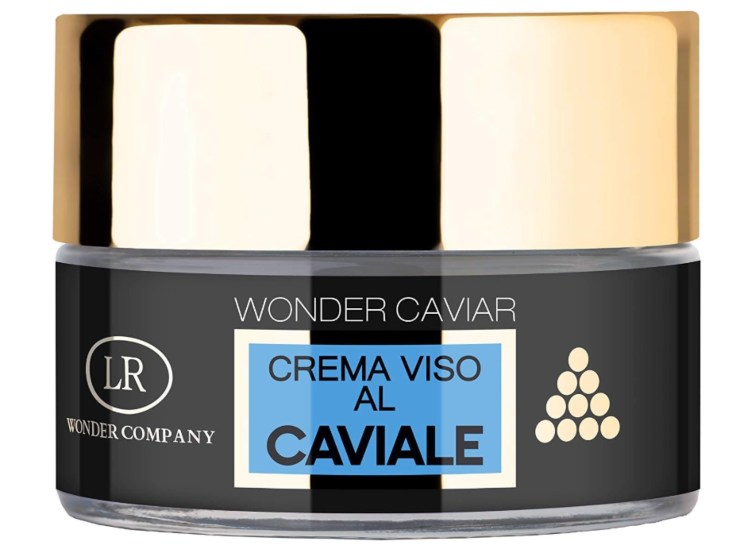 vasetto di crema viso al caviale