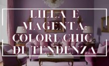 salotto sui toni del lilla