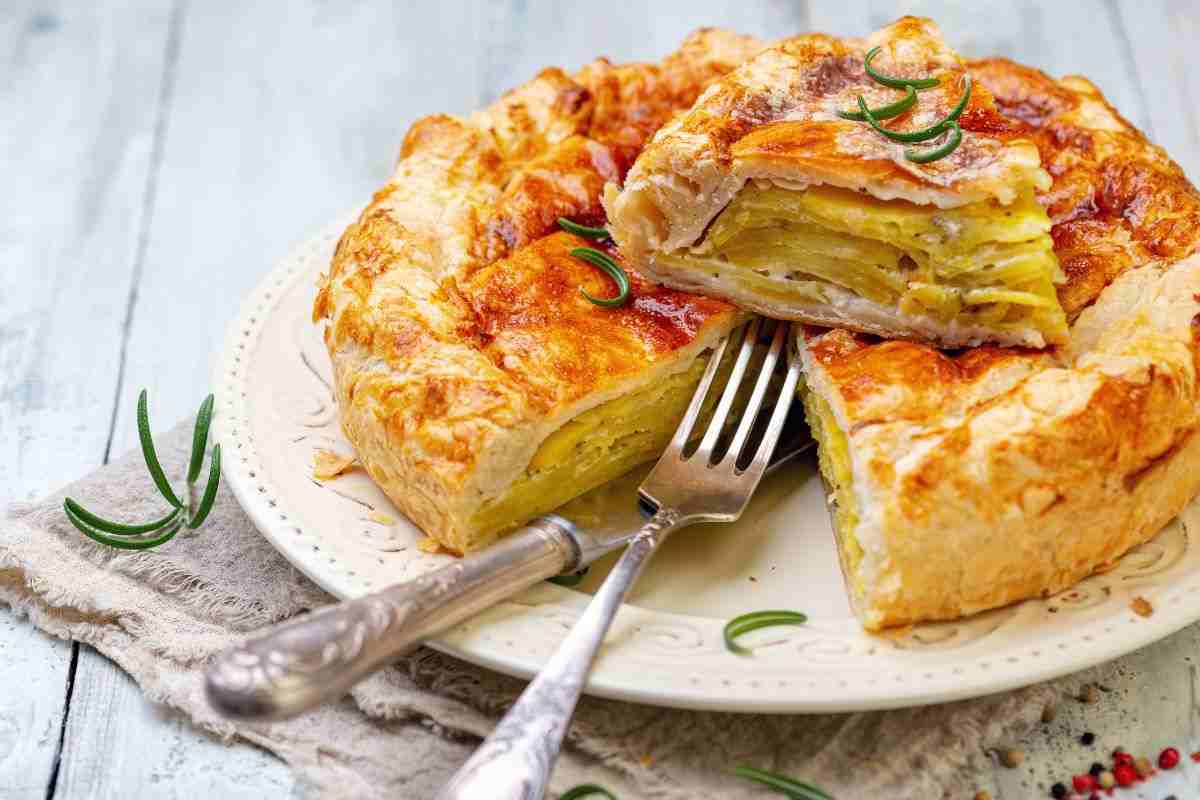 torta di sfoglia e patate
